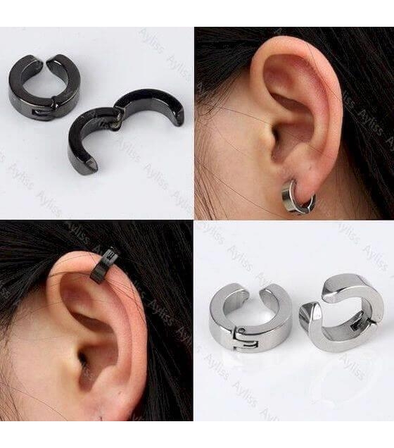 Small Glossy Fake Earring Clip Width 3mm Int Diameter 7mm In Small Glossy Fake Earring Clip Width 3mm Int Diameter 7mm